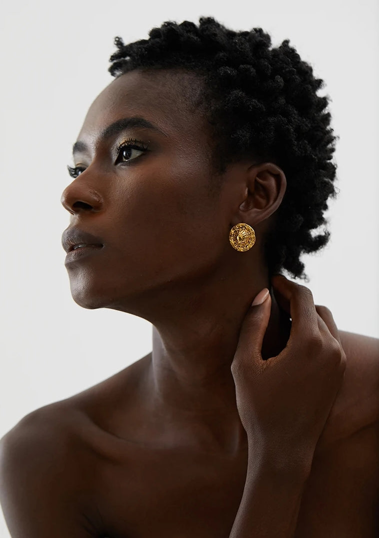 Sun Hat Stud Earrings