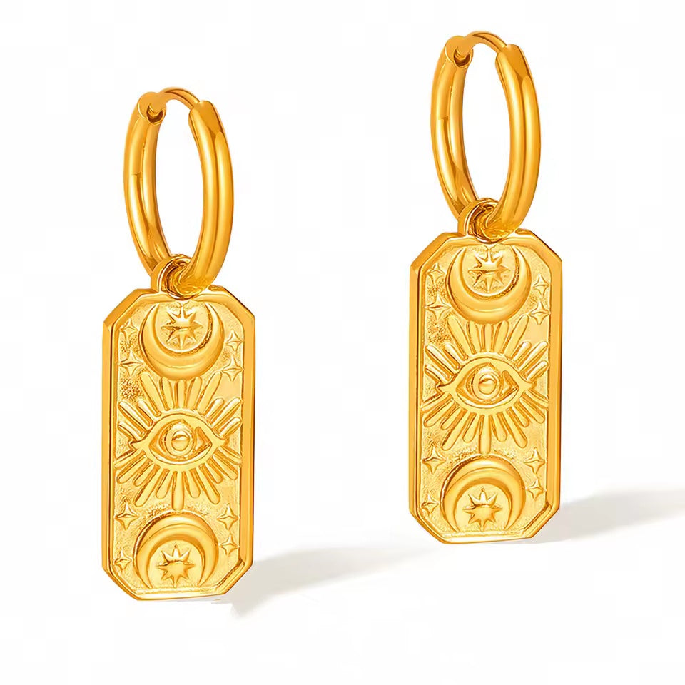 All Seeing Eye Drop Earrings