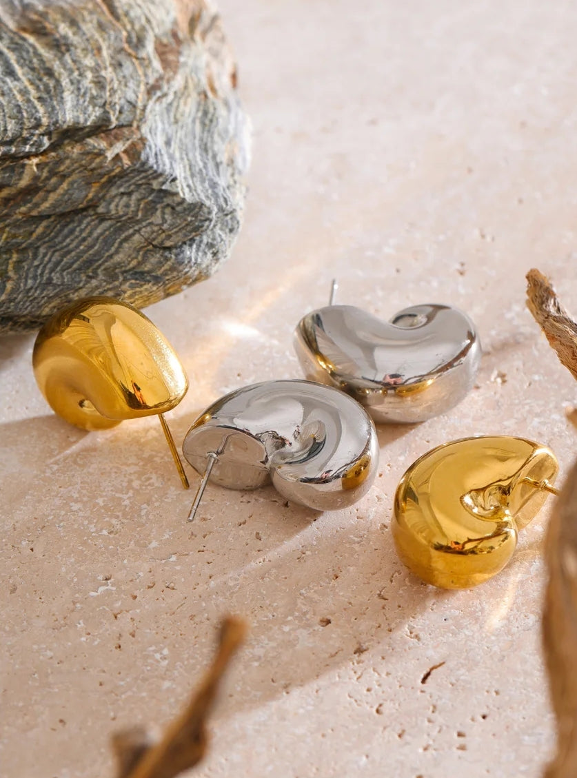 Chunky Minimalist Stud Earrings