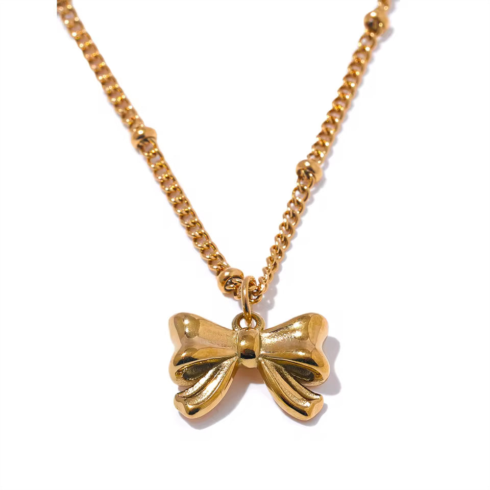 Bowknot Pendant Necklace
