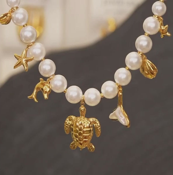 Ocean Animals Charm Necklace