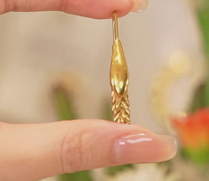 Wheat Drop Earrings