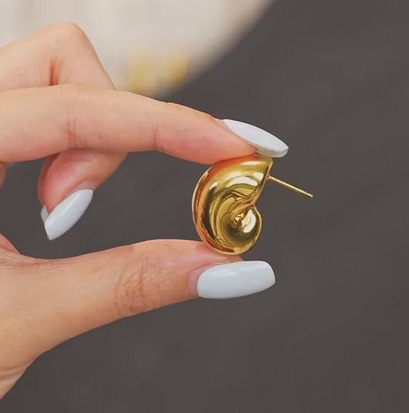 Chunky Minimalist Stud Earrings