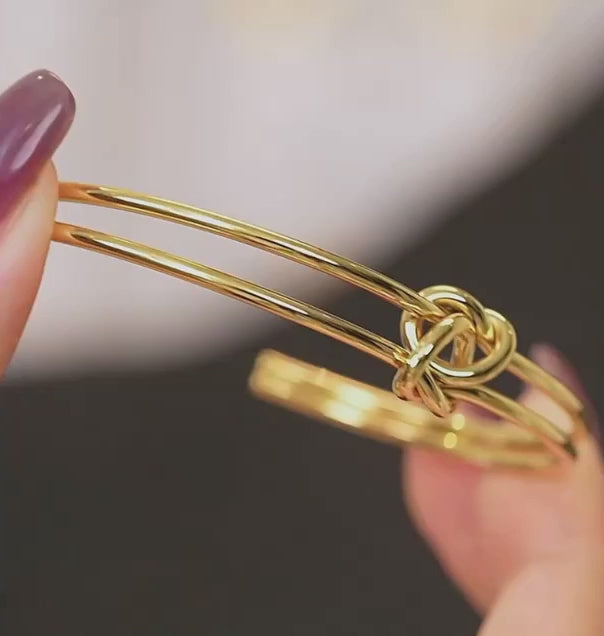 Knot Open Cuff Bracelet