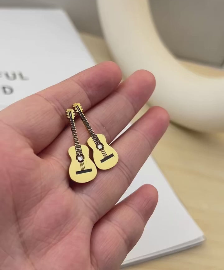 Guitar Stud Earrings