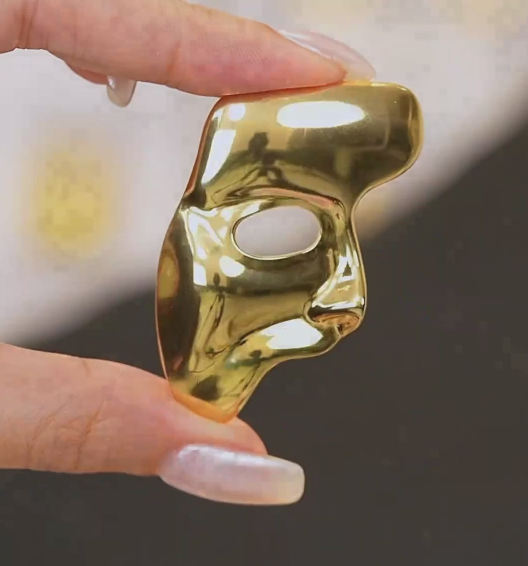 Half Face Brooch