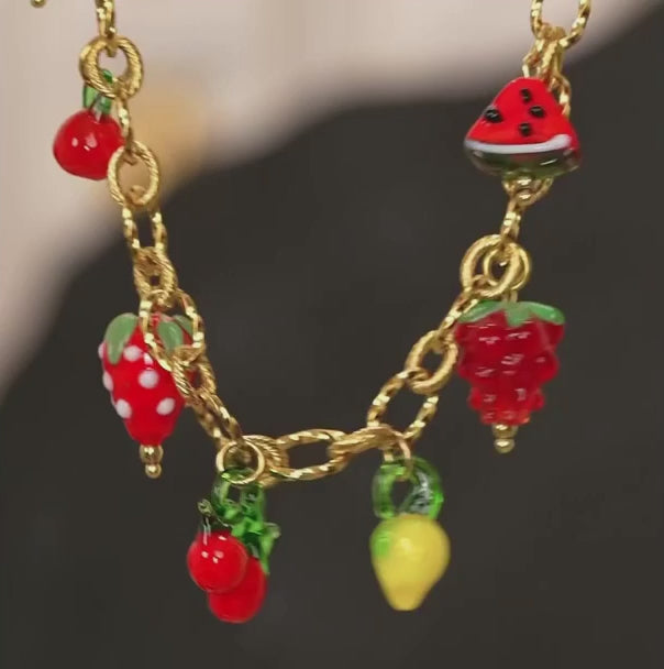 Fruit Parade Charm Necklace