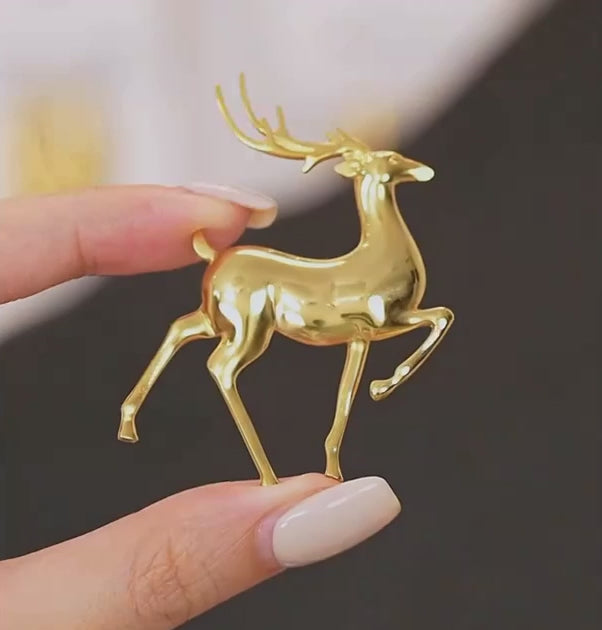 Christmas Deer Brooch