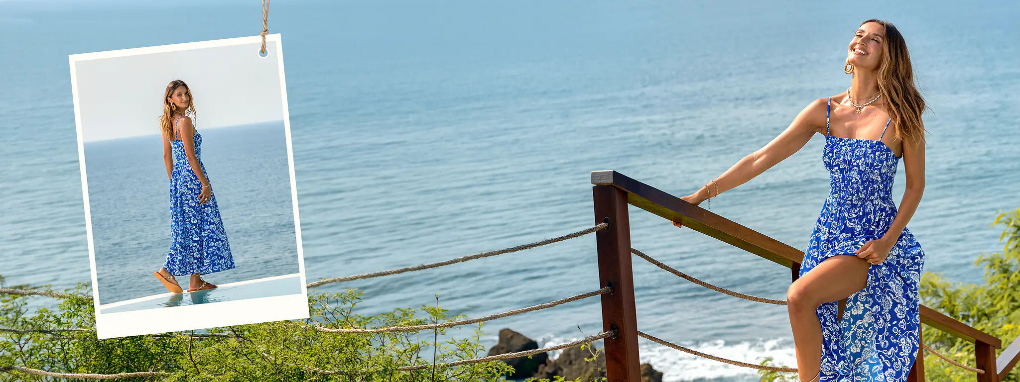 Vacation & resort dresses collection featuring lightweight, flowy styles designed for effortless travel, beachwear, and elegant summer looks.